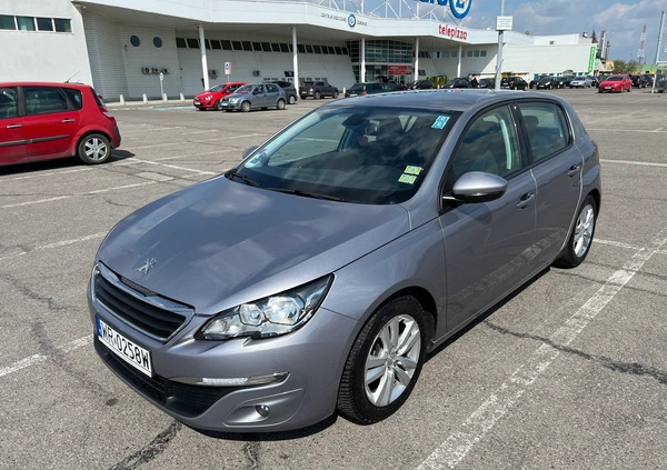 Peugeot 308 cena 42500 przebieg: 115000, rok produkcji 2017 z Radom małe 407